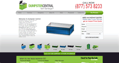 Desktop Screenshot of dumpstercentral.com